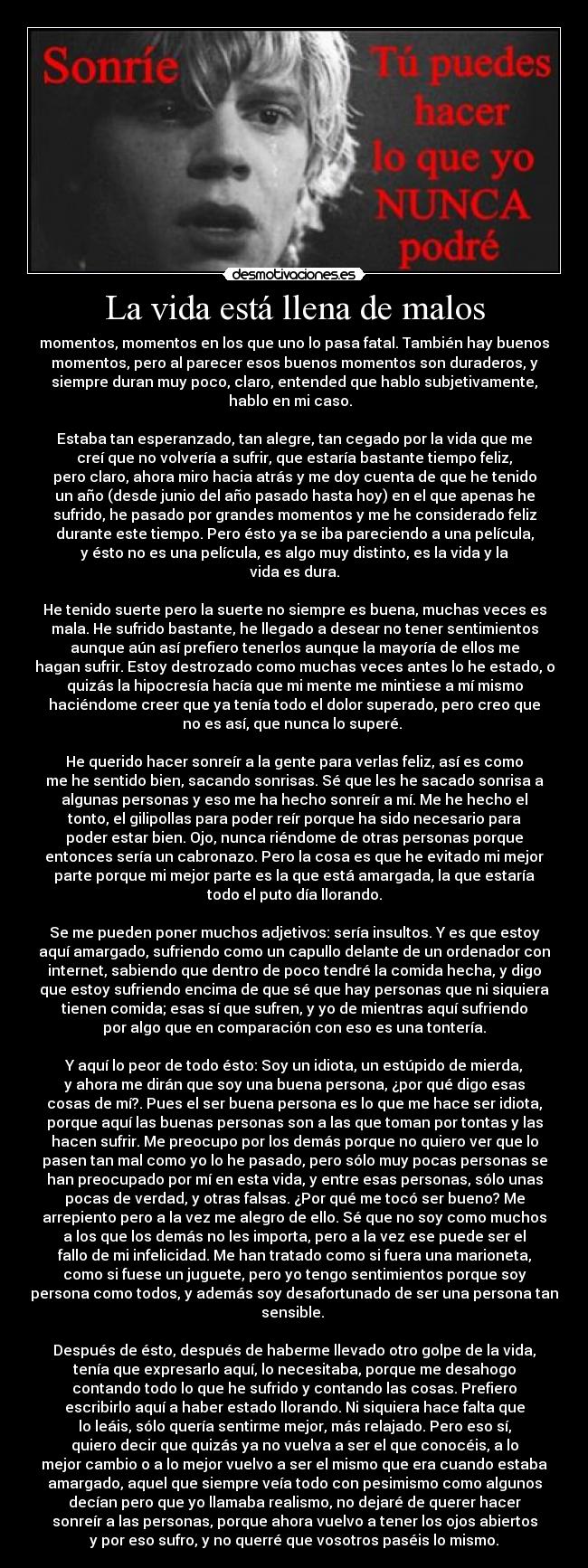 La vida está llena de malos - 