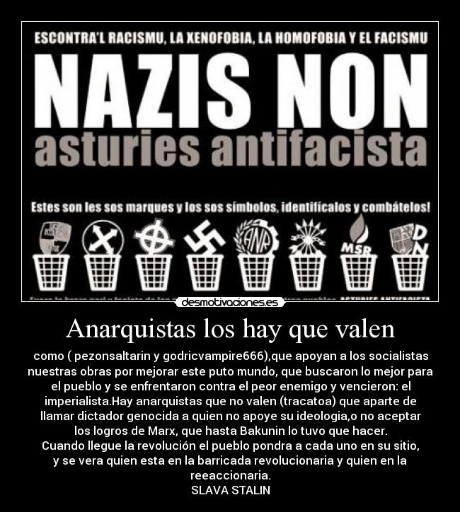 carteles clanlibertario clanantifas caaf justiciaradical anarquistas buenos subnormales desmotivaciones