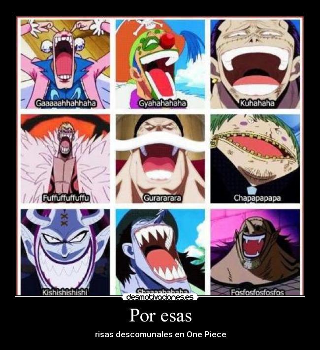 Por esas - risas descomunales en One Piece