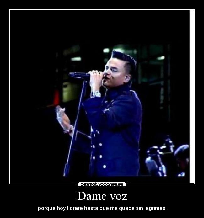 Dame voz -