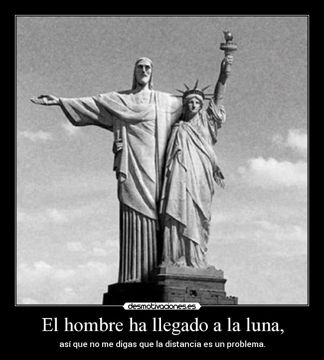 El hombre ha llegado a la luna, -