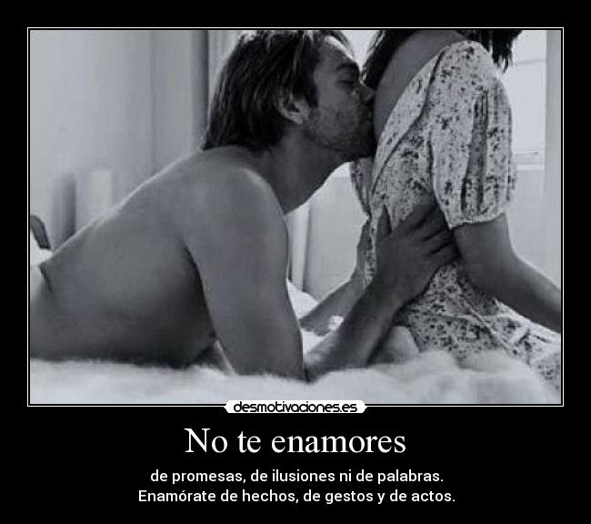 No te enamores -