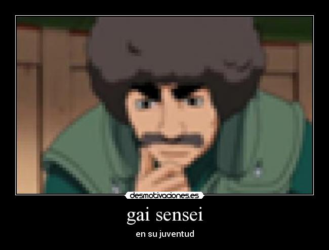 gai sensei - en su juventud