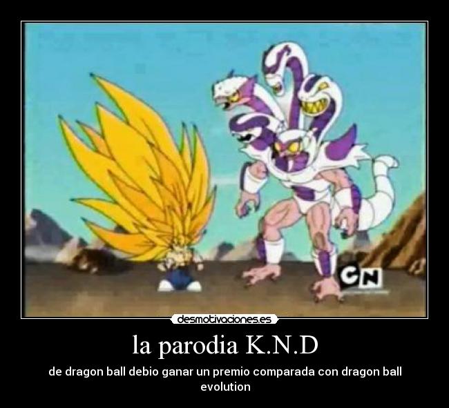 la parodia K.N.D - de dragon ball debio ganar un premio comparada con dragon ball evolution