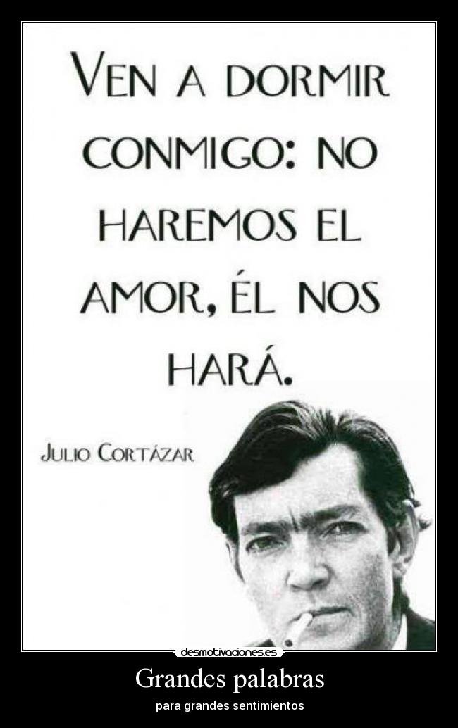Grandes palabras - para grandes sentimientos