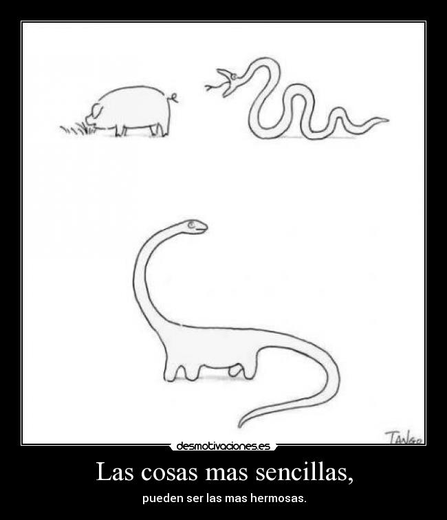 Las cosas mas sencillas, - 