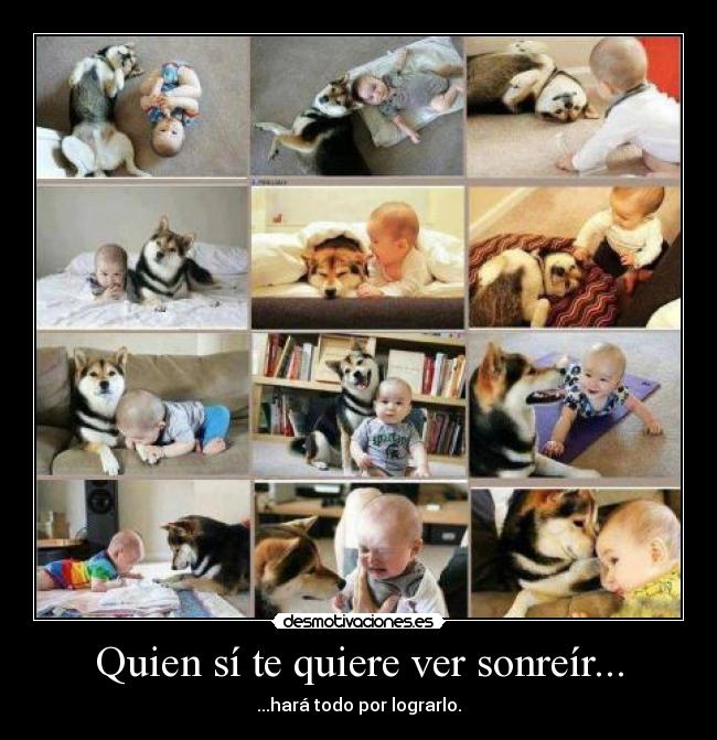 Quien sí te quiere ver sonreír... - ...hará todo por lograrlo.