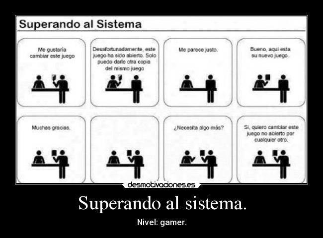 Superando al sistema. -