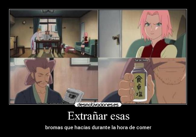 Extrañar esas -