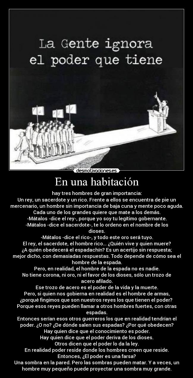 En una habitación -