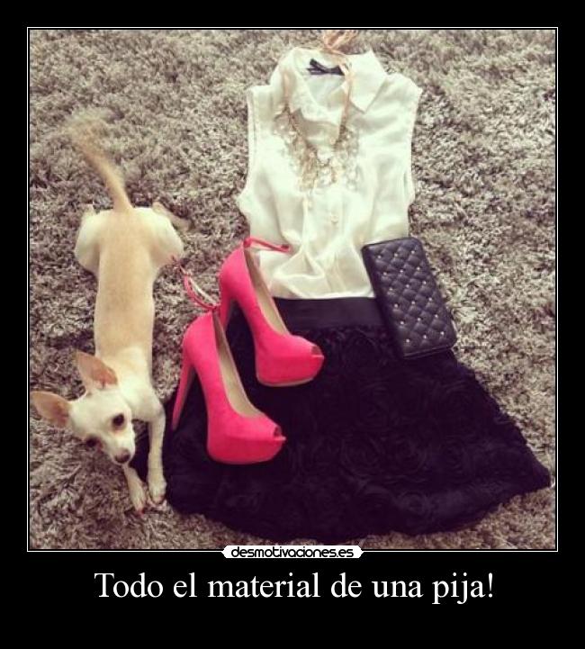 Todo el material de una pija! -