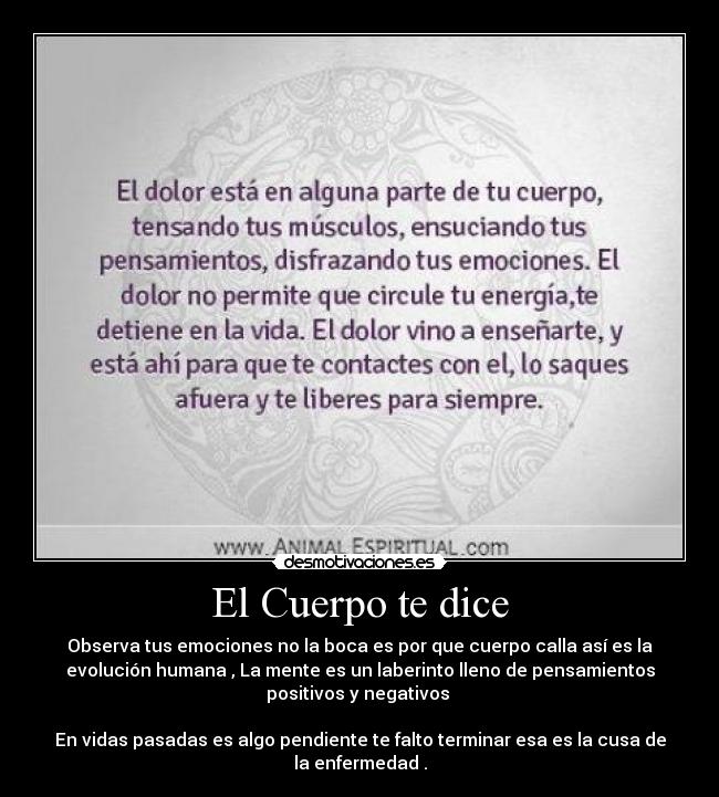 El Cuerpo te dice -