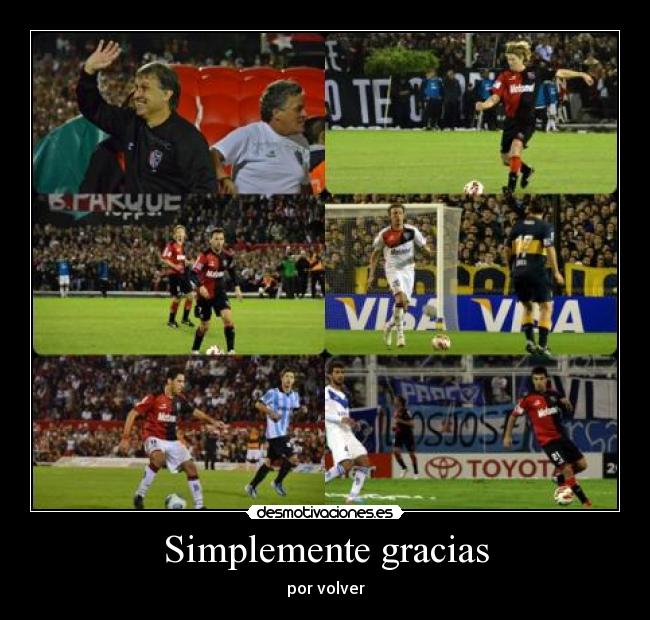 Simplemente gracias - por volver