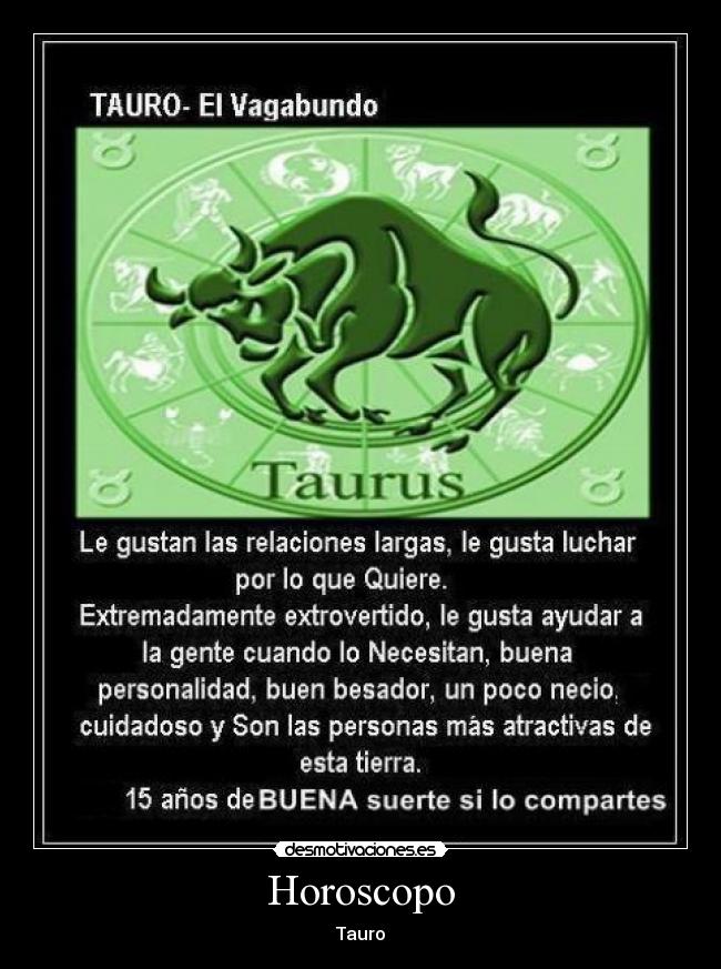 Horoscopo - Tauro