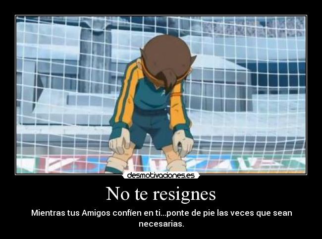 No te resignes - Mientras tus Amigos confíen en ti...ponte de pie las veces que sean necesarias.