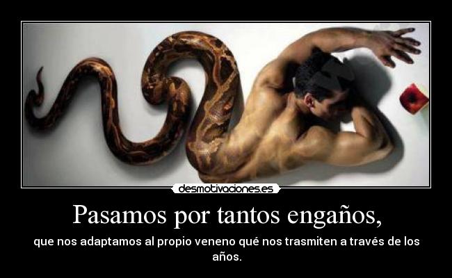 Pasamos por tantos engaños, -