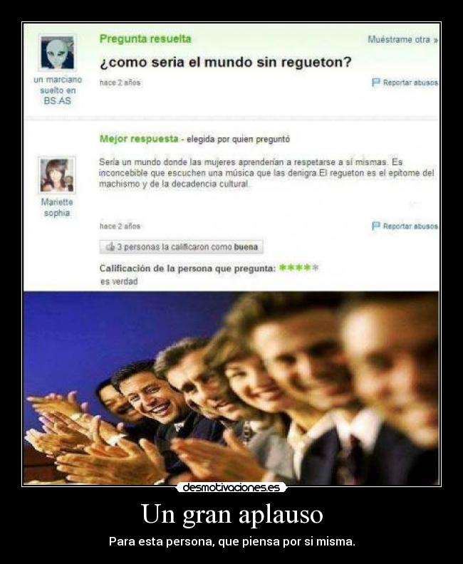 Un gran aplauso - 