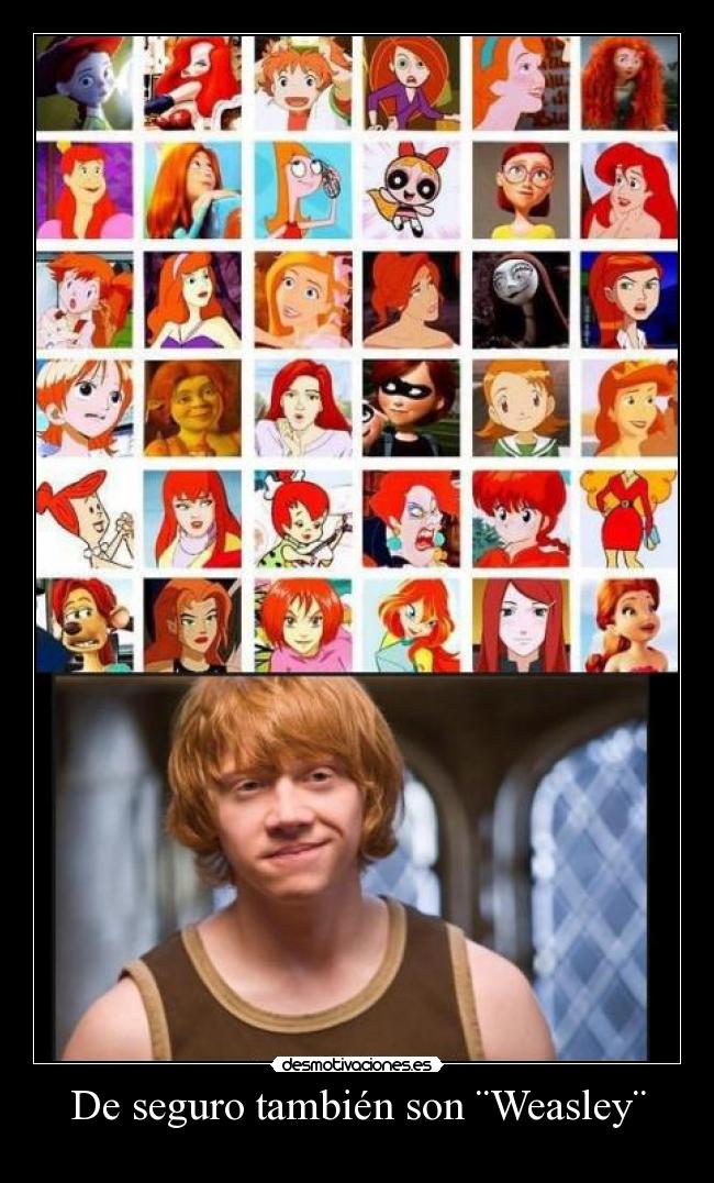De seguro también son ¨Weasley¨ -