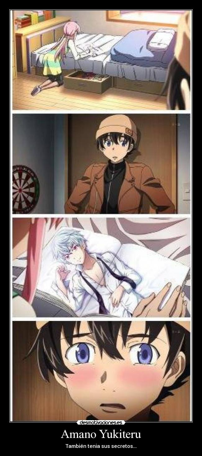 carteles secretos yukiteru mirai nikki trol ajkise aru yuno desmotivaciones