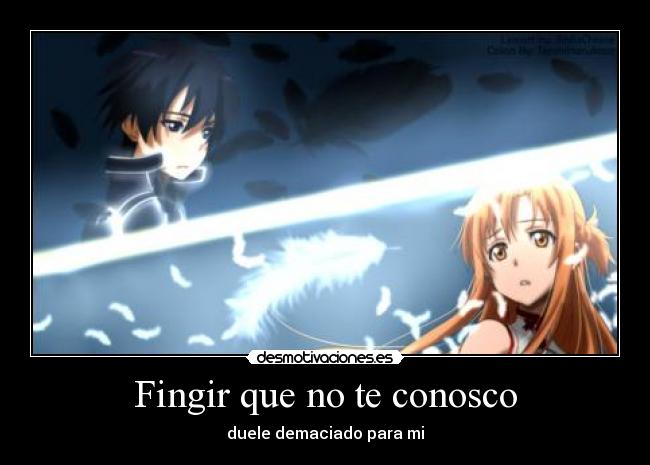 Fingir que no te conosco -