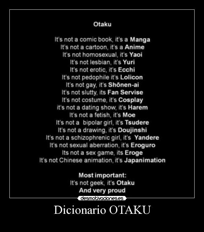 Dicionario OTAKU -