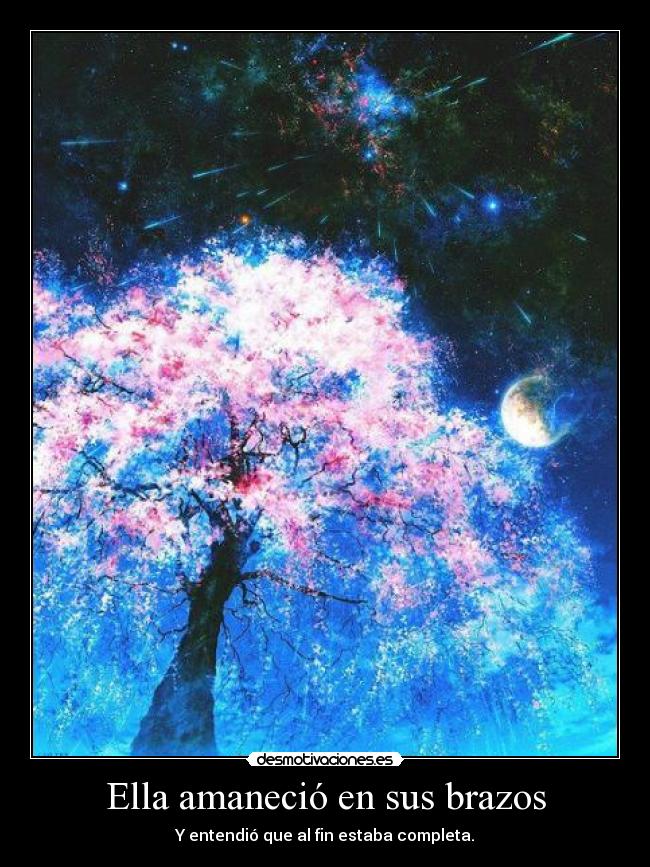 Ella amaneció en sus brazos -