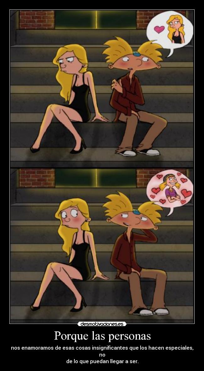 Porque las personas -