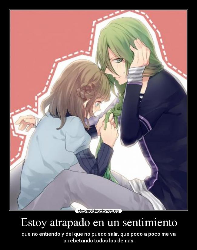 carteles harukaze anime amnesia amor sentimiento dolor desmotivaciones