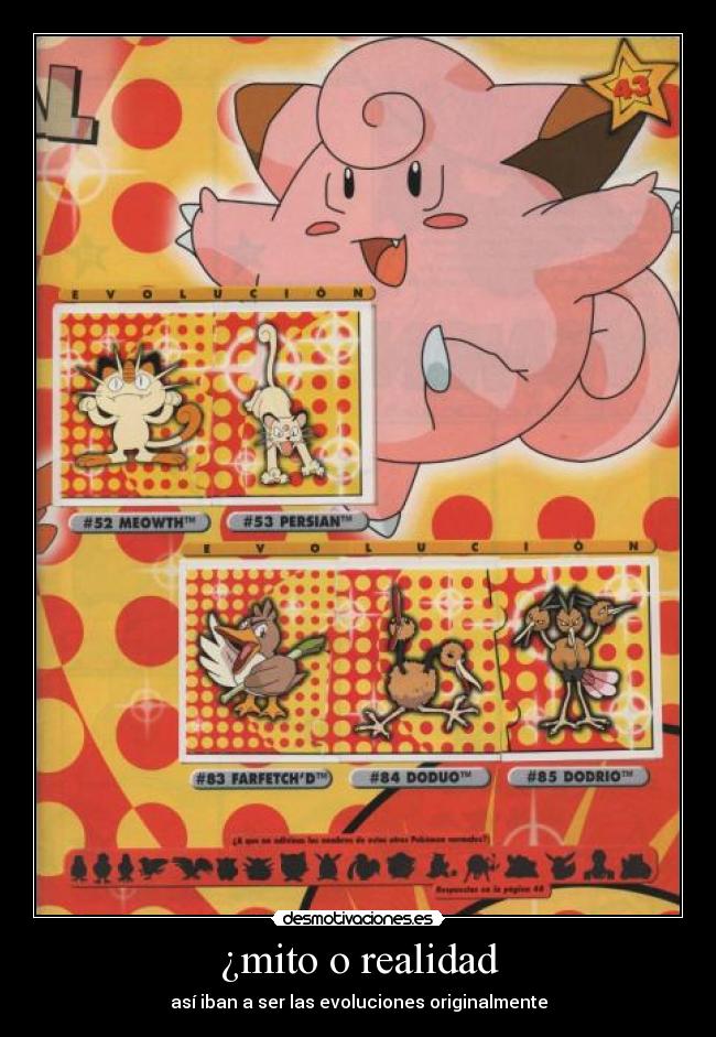 ¿mito o realidad - así iban a ser las evoluciones originalmente