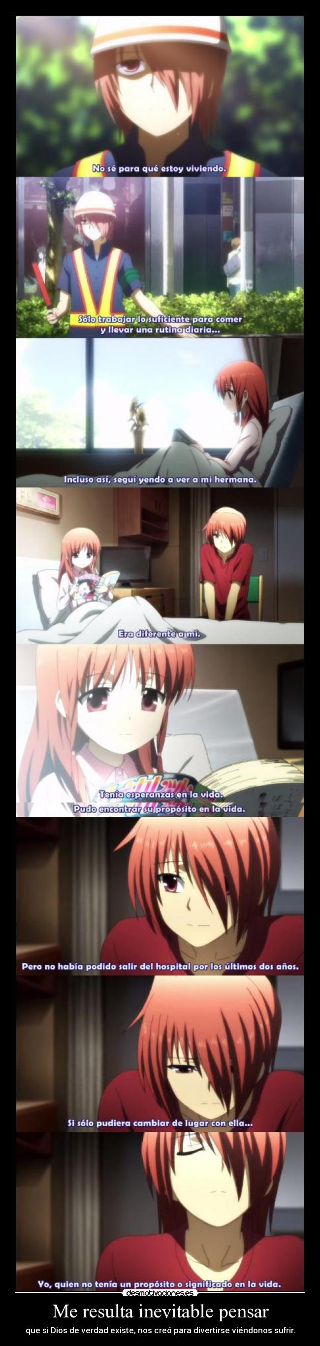 Me resulta inevitable pensar -