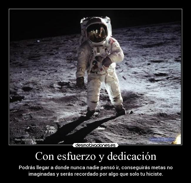 Con esfuerzo y dedicación - 