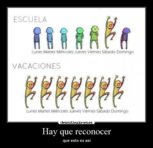 Hay que reconocer - que esto es así