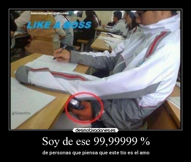 Soy de ese 99,99999 % - de personas que piensa que este tío es el amo