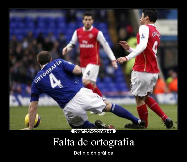 Falta de ortografía - Definición gráfica