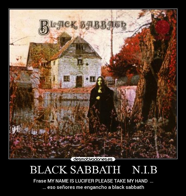 BLACK SABBATH N.I.B Desmotivaciones