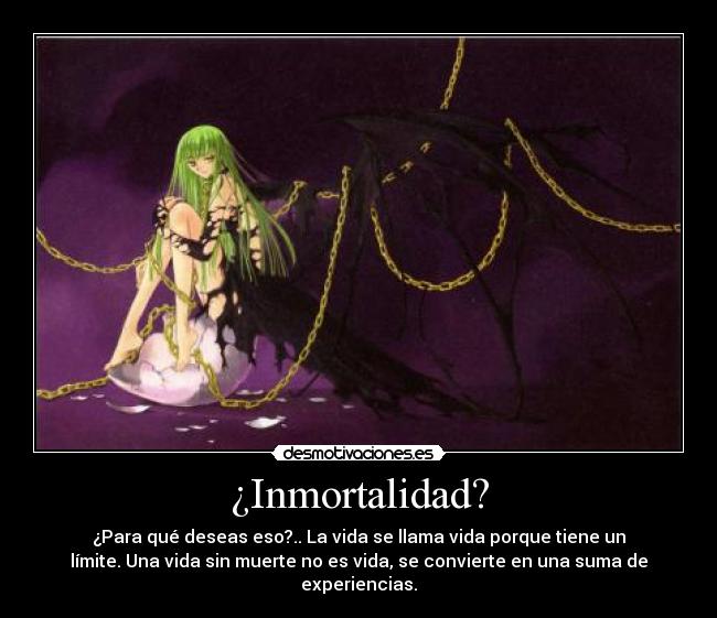¿Inmortalidad? - 
