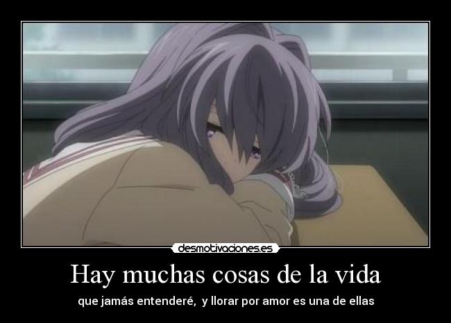 carteles vida sad anime clannad desmotivaciones