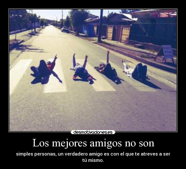 Los mejores amigos no son - 