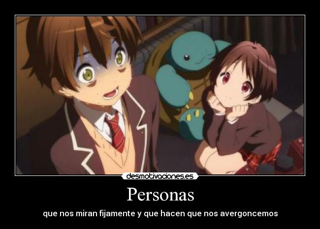 carteles anime chuunibyodemokoigashitai yuuta averguenza como muchas veces por secreto doni desmotivaciones