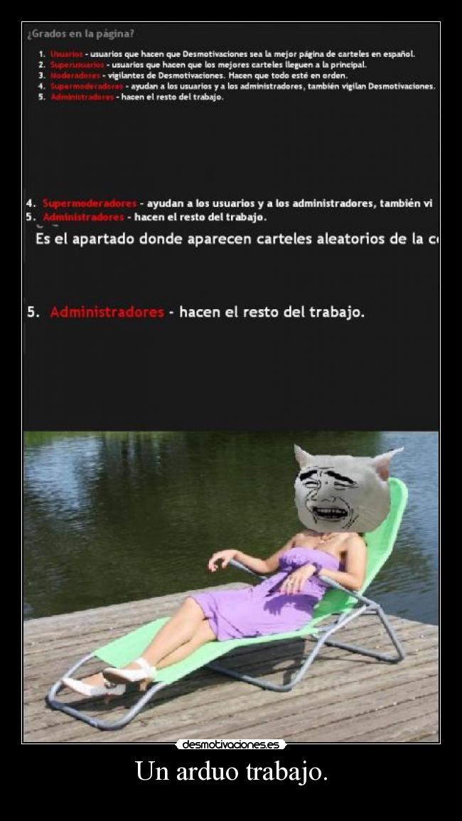 Un arduo trabajo. - 