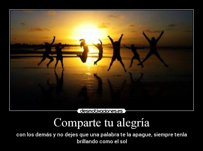 Comparte tu alegría - 