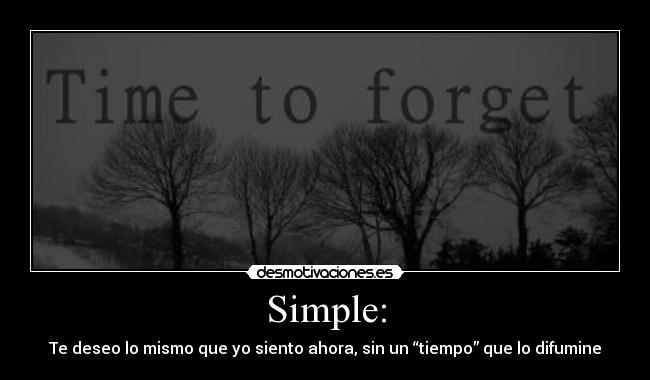 Simple: -