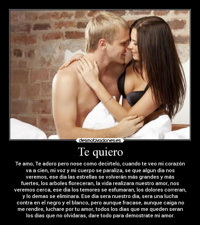 Te quiero -