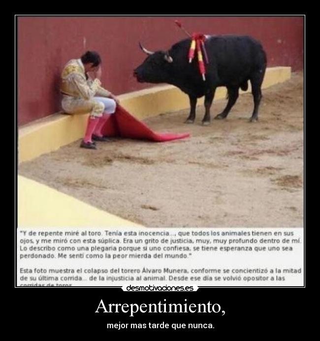 Arrepentimiento, - 