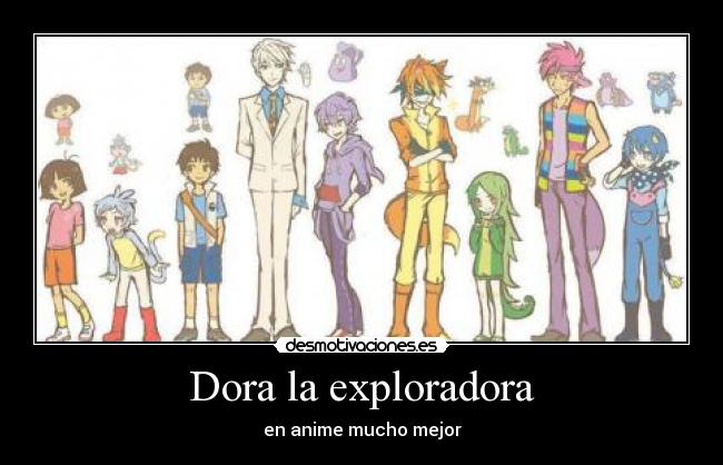 Dora la exploradora - en anime mucho mejor