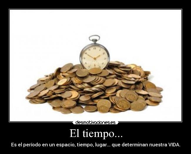 El tiempo... -