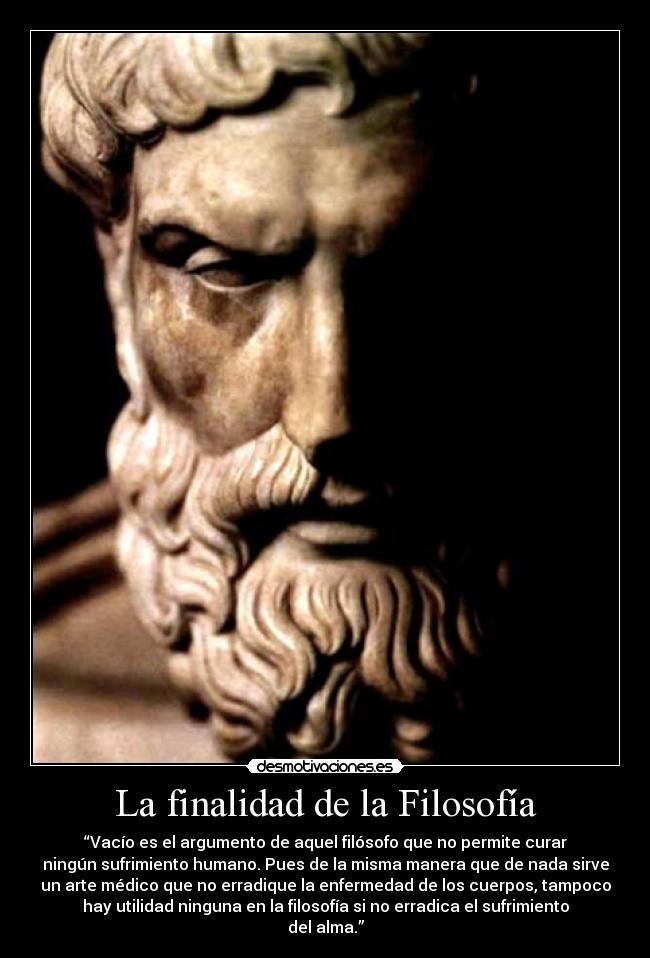 La finalidad de la Filosofía - 