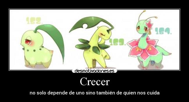 Crecer - no solo depende de uno sino también de quien nos cuida