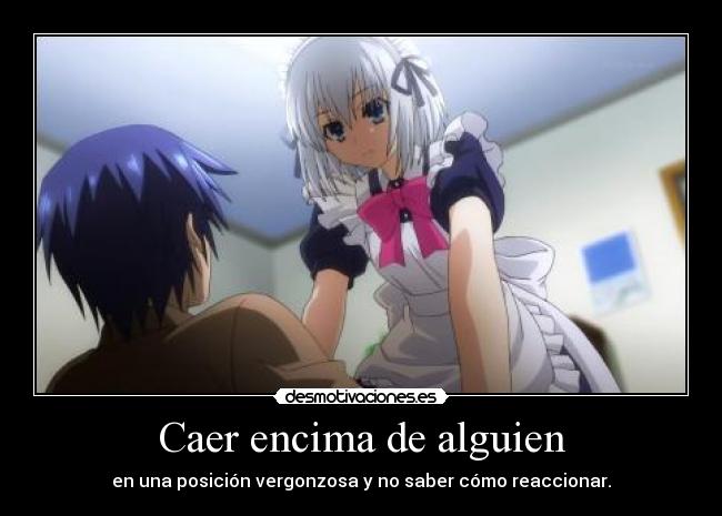 Caer encima de alguien -