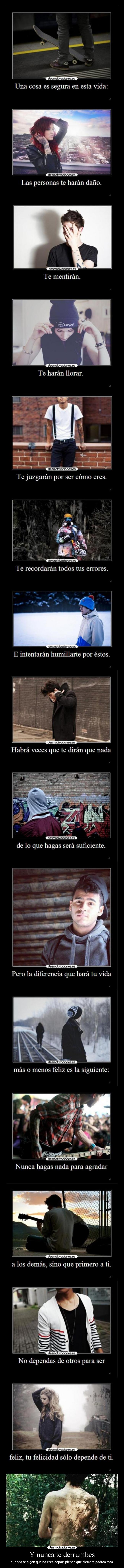 Y nunca te derrumbes - 